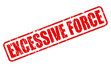 EXCESSIVE FORCE red stamp text clipart