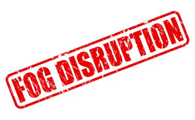 Bozulma kırmızı damga metni sis