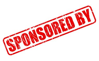 Sponsor tarafından kırmızı damga metni