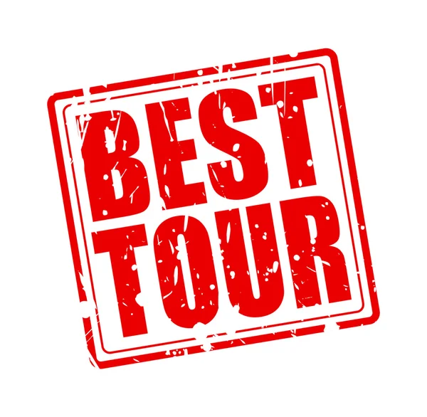 BEST TOUR RED STAMP TEXT — Stock Vector
