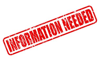 Gereken bilgileri kırmızı damga metni