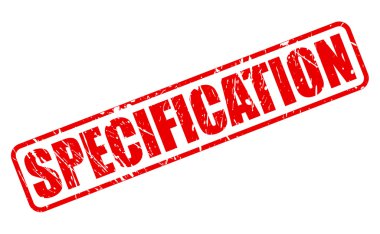 Belirtimi kırmızı damga metni