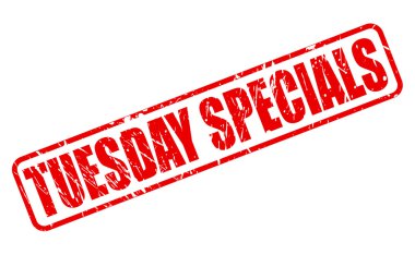 TUESDAY SPECIALS RED STAMP TEXT clipart