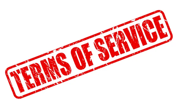 TERMS OF SERVICE red stamp text — Stock Vector