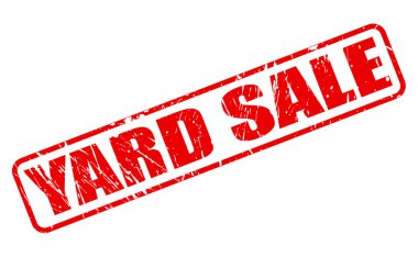 Bahçe satışı kırmızı damga metni