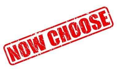 Şimdi kırmızı damga metni seçin