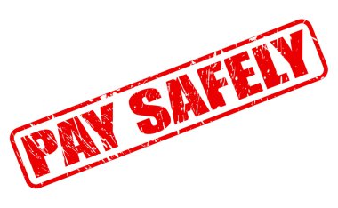 Güvenli bir şekilde kırmızı damga metni ödemek