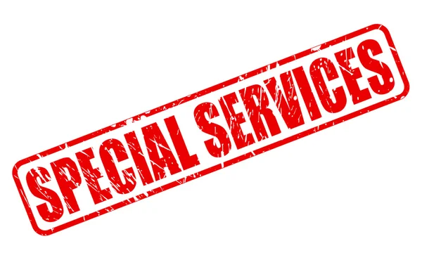 SPECIAL SERVICES RED STAMP TEXT — Stock Vector