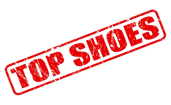 Top scarpe RED STAMP TESTO — Vettoriale Stock