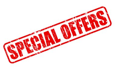 Özel teklifler kırmızı damga metni