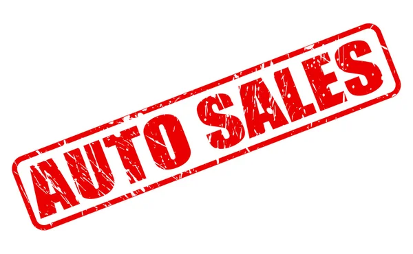 AUTO VENTA texto de sello rojo — Vector de stock