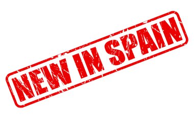 İçinde yeni İspanya kırmızı damga metni