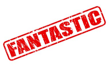 Fantastik kırmızı damga metni