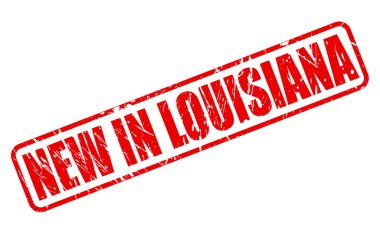 İçinde yeni Louisiana kırmızı damga metni