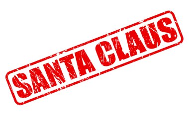 Noel Baba kırmızı damga metni