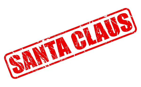 Santa Claus roter Stempel Text — Stockvektor