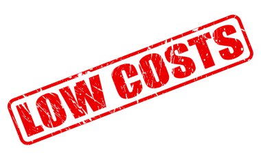 Düşük maliyeti kırmızı damga metni