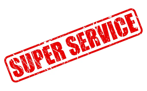 Текст красной марки SUPER SERVICE — стоковый вектор