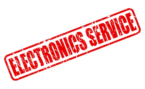 Elektronika usługi czerwony znaczek tekst — Wektor stockowy