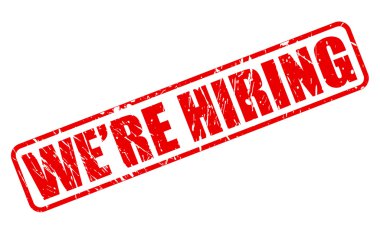 Biz çoğu işe kırmızı metin damgası