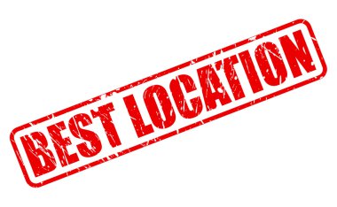 BEST LOCATION red stamp text clipart