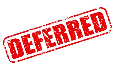 Kırmızı damga metni ertelenmiş