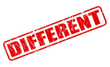 Farklı kırmızı damga metni