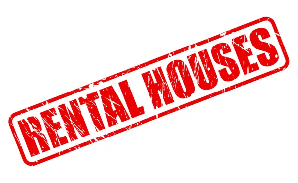 RENTAL HOUSES texto carimbo vermelho —  Vetores de Stock