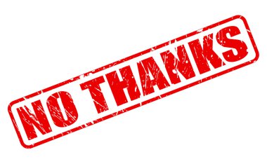 Hayır teşekkürler kırmızı damga metni