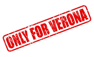 Sadece Verona için kırmızı damga metni