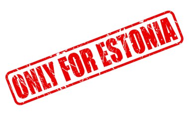 Yalnızca Estonya için kırmızı damga metni