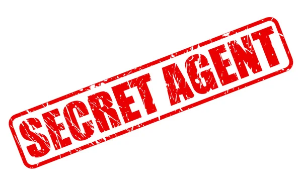 AGENT SECRET TEXTE DU STAMP ROUGE — Image vectorielle