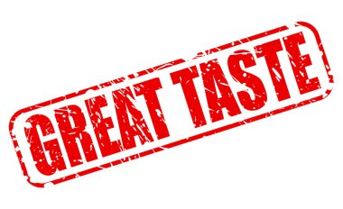 Harika bir zevkin kırmızı damga metni