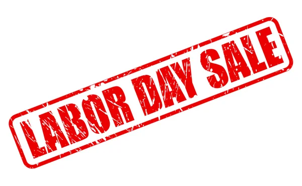 LABOR DAY SALE RED STAMP TEXT — Stock Vector