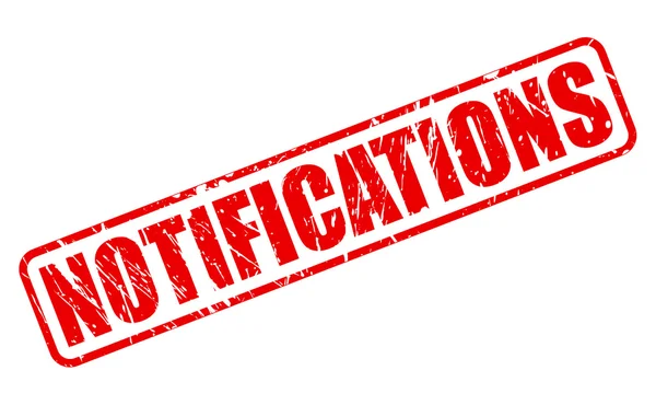 Bildirimleri kırmızı damga metni