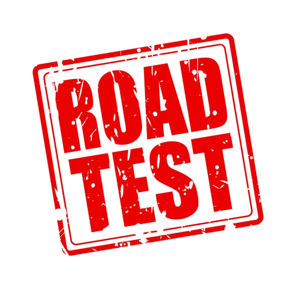 ROAD TEST red stamp text — Stock Vector