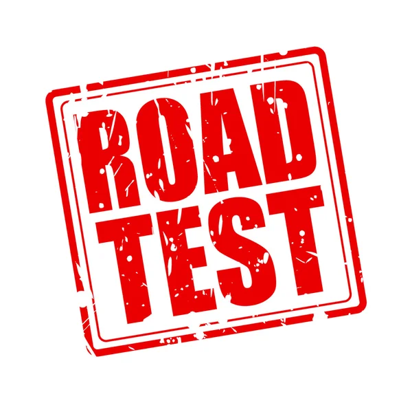 ROAD TEST rødt stempel tekst – Stock-vektor