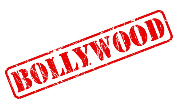 Bollywood červené razítko text — Stockový vektor