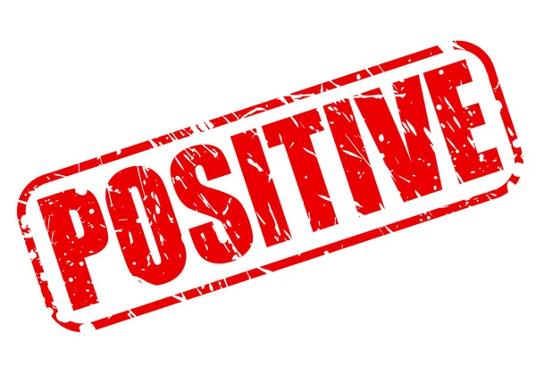 Positieve rode stempel tekst — Stockvector