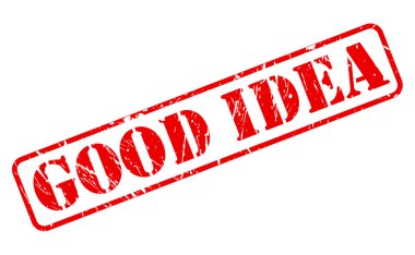 iyi fikir kırmızı damga metni