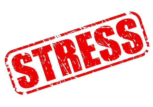 Stress texto carimbo vermelho — Vetor de Stock