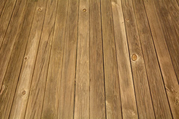 Weathered wooden boardwalk — Stock Photo, Image