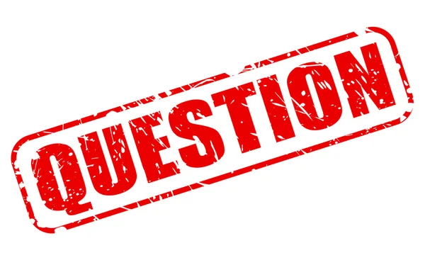 Question red stamp text — Stock Vector