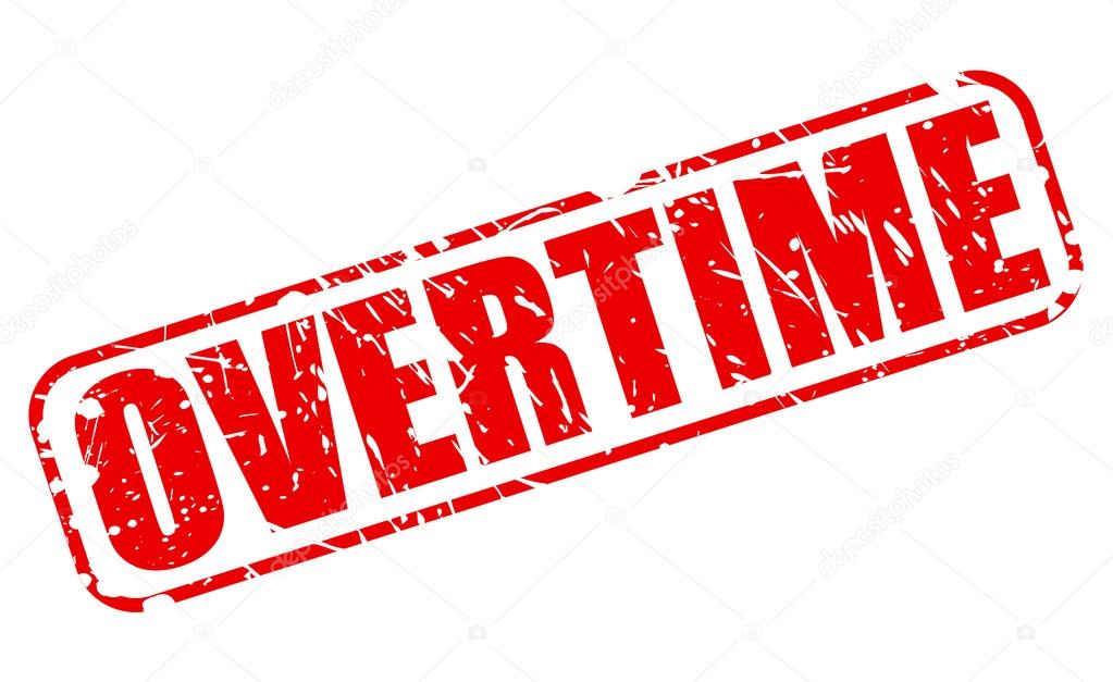 Overtime red stamp text