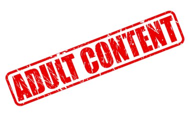 Yetişkin içerik kırmızı damga metni