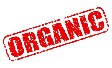 Organik kırmızı damga metni