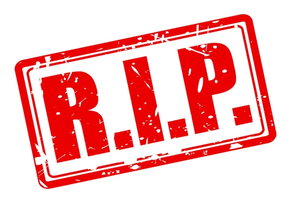 RIP red stamp text — Stock Vector