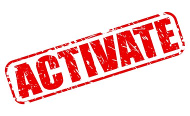 Kırmızı damga metni etkinleştirmek