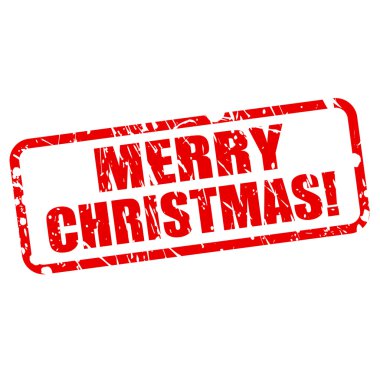 Merry christmas kırmızı damga metni