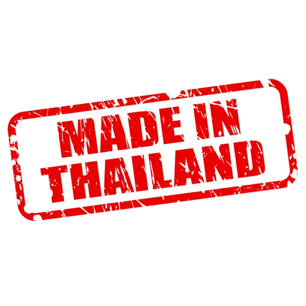 Tayland Kırmızı damga metni içinde yapılan — Stok Vektör